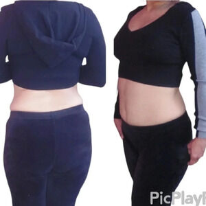 36Point5 Sweater Y2K Size Medium Black/Grey